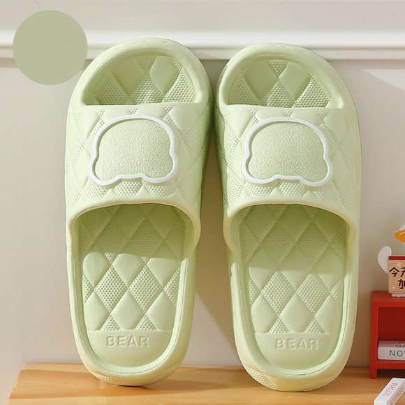 New Bear Slippers Indoor Non-slip Thick Soles Floor Bedroom Bathroom Slippers - Picture 8 of 12
